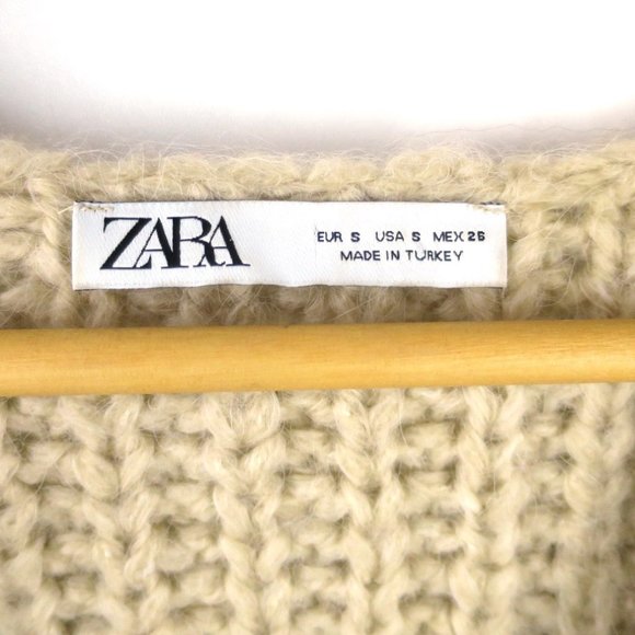 Zara Oversized Loose Fit Striped Sweater S - Picture 6 of 6